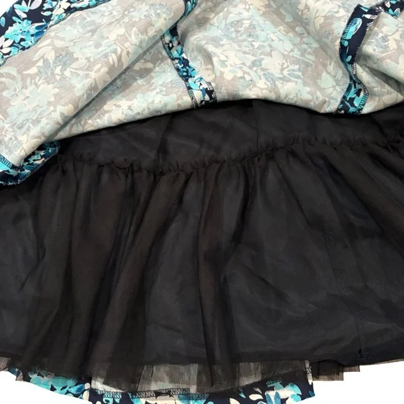 NWT, Maggy London Fit and Flare Sleeveless Summer Dress, Navy and Aqua, Sz 8 - Picture 13 of 16